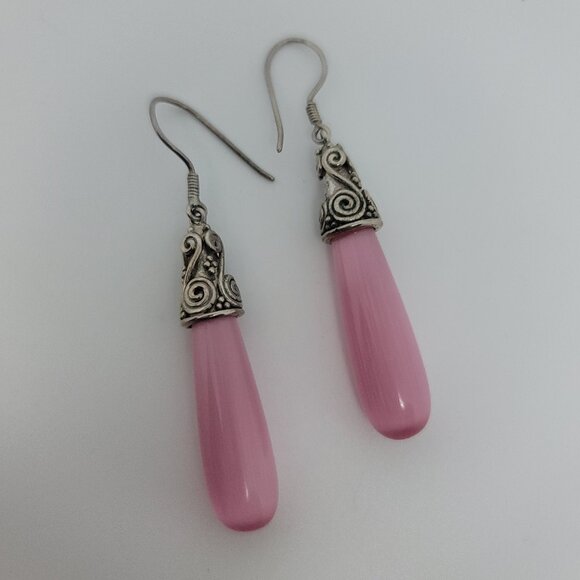 Fluorite & Sterling Earrings by Sajen - Picture 1 of 3